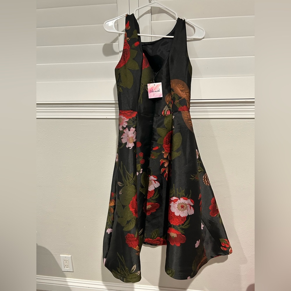 NWT CHICWISH GORGEOUS ROSE JACQUARD SLEEVELESS MIDI DRESS - Picture 8 of 13